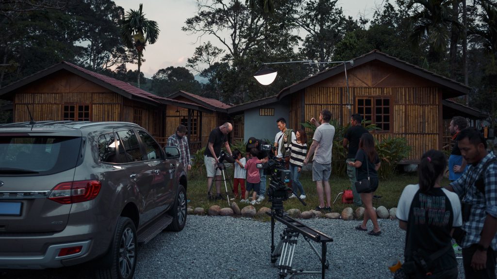 Behind the scenes shot of a recent Castrol MAGNATEC product film shoot in Malaysia
