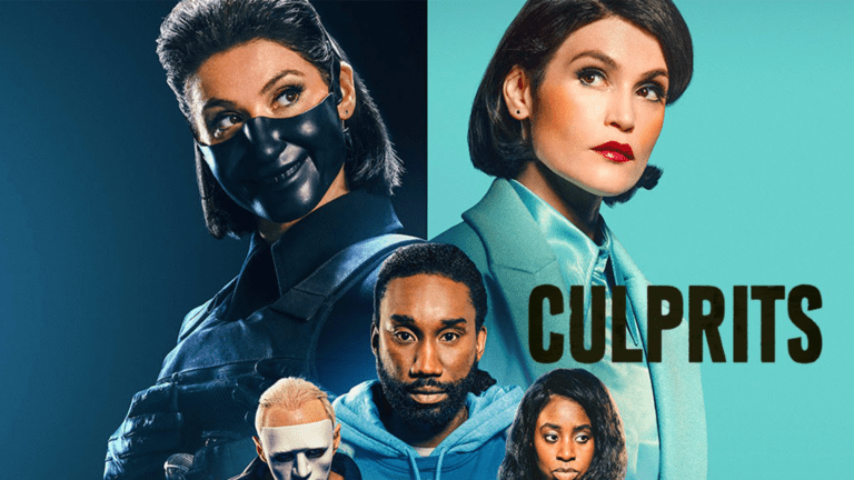 A split screen image of the Culprits promo poster